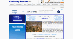 Desktop Screenshot of kimberleytourism.co.za